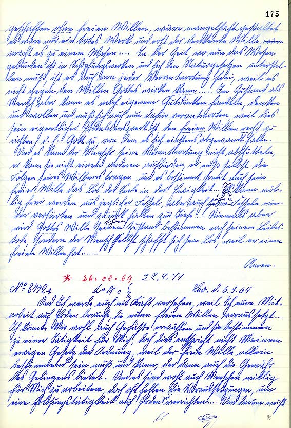 Handschrift/Faksimile einer Bertha Dudde - Kundgabe